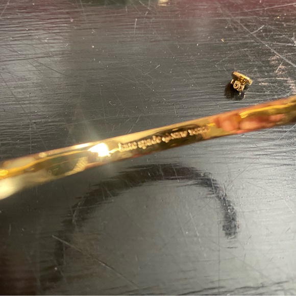 Kate Spade Elegant Gold and Cream Bangle Set (one needs repair) - Picture 2 of 5